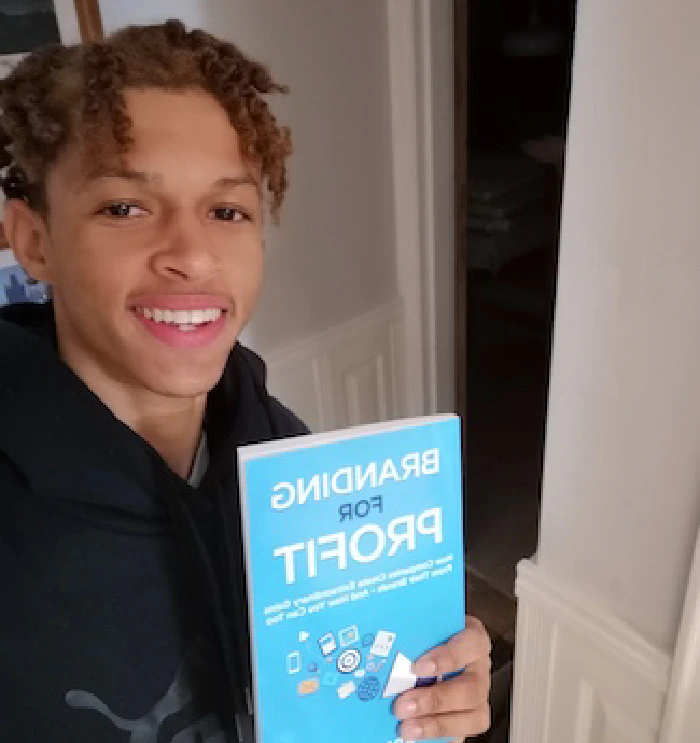 Kie with Branding For Profit Book