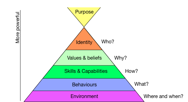 Neurological Levels Model for understanding human behavior